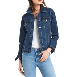 Abercrombie Kids Distressed Denim Jacket Blue Jean Trucker Style Size 9/10